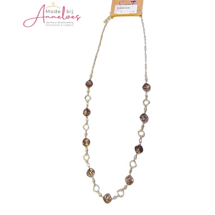 Sweet7 Ketting lang 101229437 Bruin Sweet7 Ketting lang 101229437 Bruin